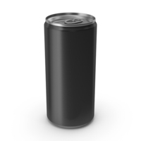 Black Beverage Slim Can 200ML PNG & PSD Images