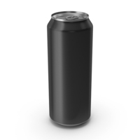 Black Beverage Standard Can 500ML PNG & PSD Images