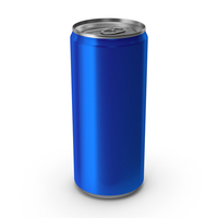 Blue Beverage Sleek Can 300ML PNG & PSD Images