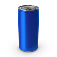 Blue Beverage Slim Can 200ML PNG & PSD Images