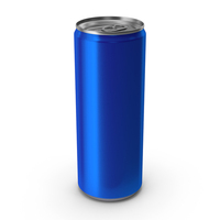 Blue Beverage Slim Can 250ML PNG & PSD Images