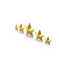 Five Stars Rating Gold PNG & PSD Images