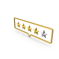 Four Stars Rating PNG & PSD Images