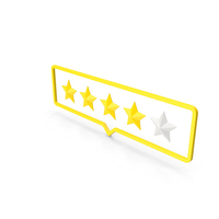 Four Stars Rating PNG & PSD Images