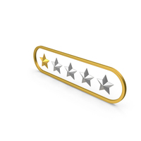 One Star Rating PNG & PSD Images