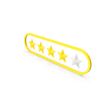 Four Stars Rating PNG & PSD Images
