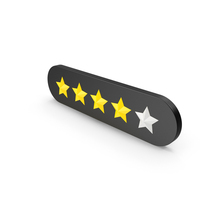 Four Stars Rating PNG & PSD Images