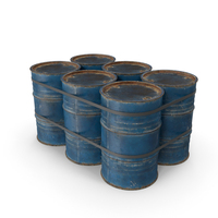 Rusty Blue Barrels PNG & PSD Images