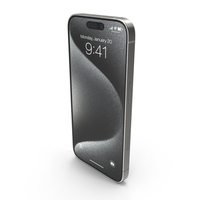 Apple IPhone 15 Pro White Titanium PNG & PSD Images