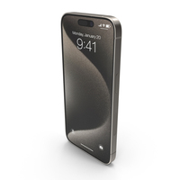 Apple IPhone 15 Pro Natural Titanium PNG & PSD Images