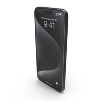 Apple IPhone 15 Pro Max Black Titanium PNG & PSD Images