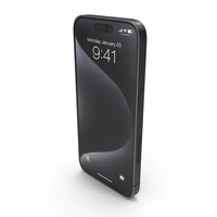 Apple IPhone 15 Pro Black Titanium PNG & PSD Images