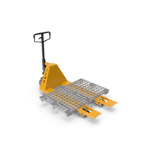 Manual Pallet Jacks With Plastic Pallet PNG & PSD Images