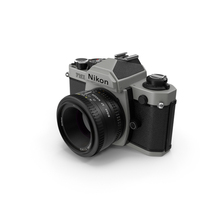 Nikon FM2 SLR Manual Focus Film Camera PNG & PSD Images