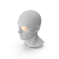 Beige Eye Patch on Mannequin PNG & PSD Images