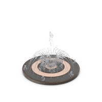 Designer Dry Fountain Round PNG & PSD Images