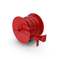 Fire Reel Drum with Hose PNG & PSD Images