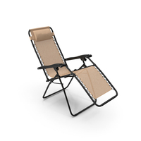 Folding Lounge Chair Beige PNG & PSD Images