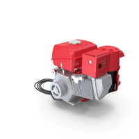 Diesel Motor Engine Red PNG & PSD Images