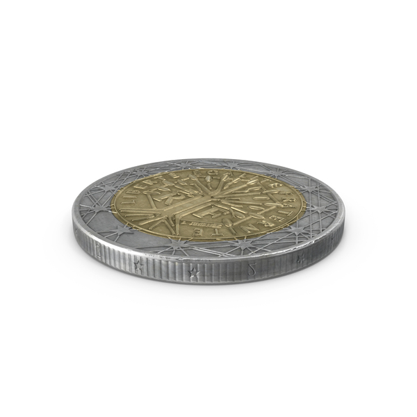 France 2 Euro Coin PNG & PSD Images