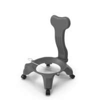 Gaiam Chair Grey Empty PNG & PSD Images