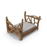 Log Rustic Snag Bed PNG & PSD Images