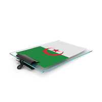 Algeria Flag Paper On Pad PNG & PSD Images
