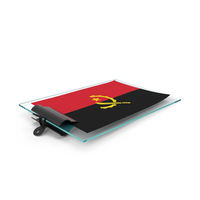 Angola Flag Paper On Pad PNG & PSD Images