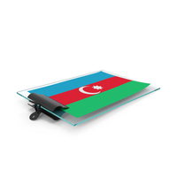 Azerbaijan Flag Paper On Pad PNG & PSD Images