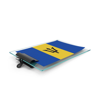 Barbados Flag Paper On Pad PNG & PSD Images