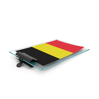 Belgium Flag Paper On Pad PNG & PSD Images