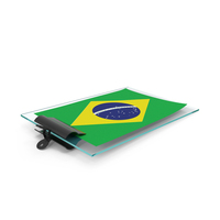 Brazil Flag Paper On Pad PNG & PSD Images