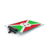 Burundi Flag Paper On Pad PNG & PSD Images