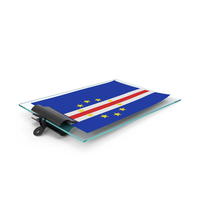 Cabo Verde Flag Paper On Pad PNG & PSD Images