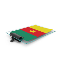 Cameroon Flag Paper On Pad PNG & PSD Images