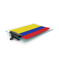 Colombia Flag Paper On Pad PNG & PSD Images