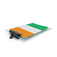 Cote dIvoire Flag Paper On Pad PNG & PSD Images