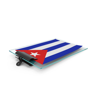 Cuba Flag Paper On Pad PNG & PSD Images