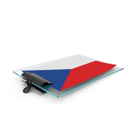 Czech Republic Flag Paper On Pad PNG & PSD Images