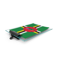 Dominica Flag Paper On Pad PNG & PSD Images
