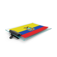 Ecuador Colombia Flag Paper On Pad PNG & PSD Images