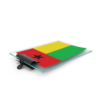 Guinea Bissau Flag Paper On Pad PNG & PSD Images