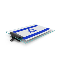 Israel Flag Paper On Pad PNG & PSD Images