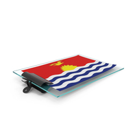 Kiribati Flag Paper On Pad PNG & PSD Images