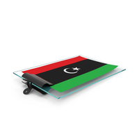 Libya Flag Paper On Pad PNG & PSD Images
