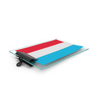 Luxembourg Flag Paper On Pad PNG & PSD Images