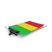 Mali Flag Paper On Pad PNG & PSD Images