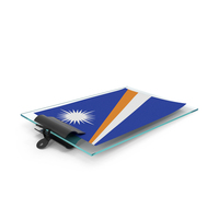 Marshall Islands Flag Paper On Pad PNG & PSD Images