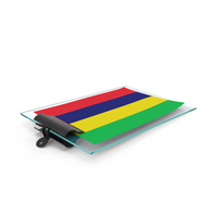 Mauritius Flag Paper On Pad PNG & PSD Images