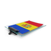 Moldova Flag Paper On Pad PNG & PSD Images